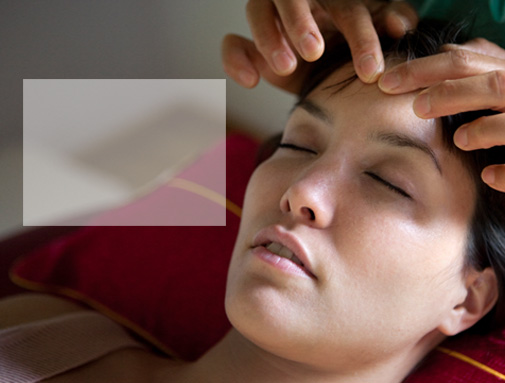Foto einer Akupunkt-Massage